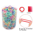 50/300/500 pcs Girls Colorful Elastic Hair Bands Ponytail Hold Hair Tie Rubber Bands Scrunchie Hair Accessories Bands for Girls