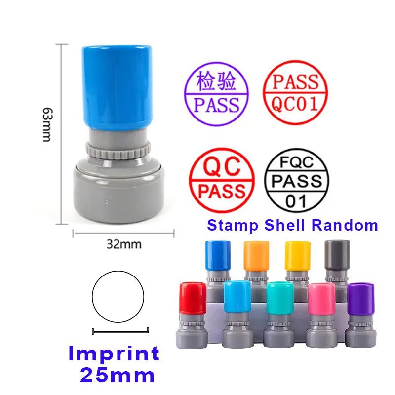 Custom QA QC Teacher Name Ink Stamp Signature Calligraphy Selfing-Inking Personalized Letter Stamp For School Student Child