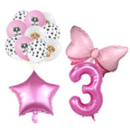 Pink Dog Paw Birthday Party Decor Disposable Tableware Gift Bag Backdrop Cake Topper Banner Plate for Kid Girl Party Supplie Set