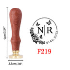 Custom Wax Seal Stamp and Wooden Handle set, For Wedding Invitation, Multiple Designs, Personalized Logo Wax Stamp, Initial Wax