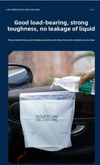 Self-Adhesive Disposable Trash Bag Thicken Waterproof Garbage Bag Leak-Proof Rubbish Storage Bag for Car/Home/Office