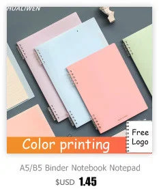 Translucent Frosted Notebook Inner Core Planner Binder Accessories Diary Stationery School Supplies A5 B5