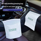 Self-Adhesive Disposable Trash Bag Thicken Waterproof Garbage Bag Leak-Proof Rubbish Storage Bag for Car/Home/Office