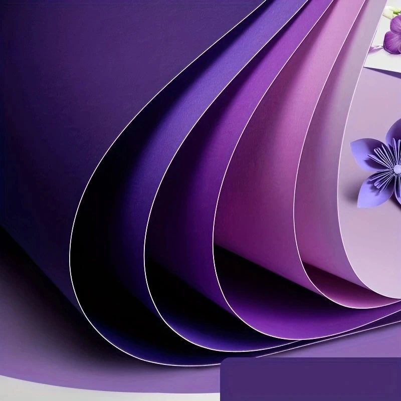 15 Sheets Assorted Purple Cardstock Printable A4 Color Paper 230gsm Suitable for Scrapbooking Card Making DIY Art Craft Supplies