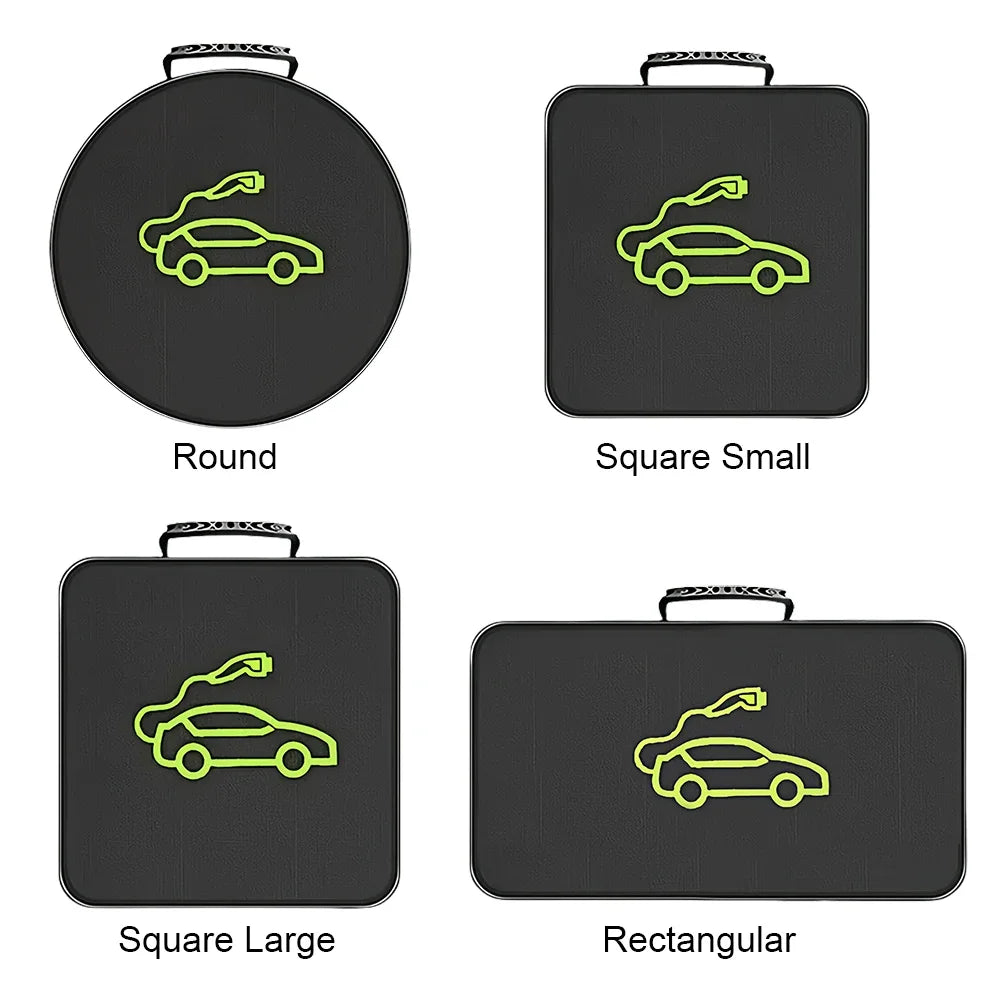 Portable Waterproof EV Charging Cable Storage Bag, Fire Resistant Organizer for Electric Car Jumper Wire Plug & Socket