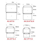 30pcs Envelope A3 A4 A5 A6 Postcards Message 250g Kraft Paper Autohesion Invitations Business Letters Express File Storage Bag