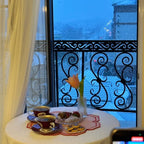 4PCS Cotton Napkins With Wavy Edge Embroidery Suitable for Dinner Wedding Hotel Christmas