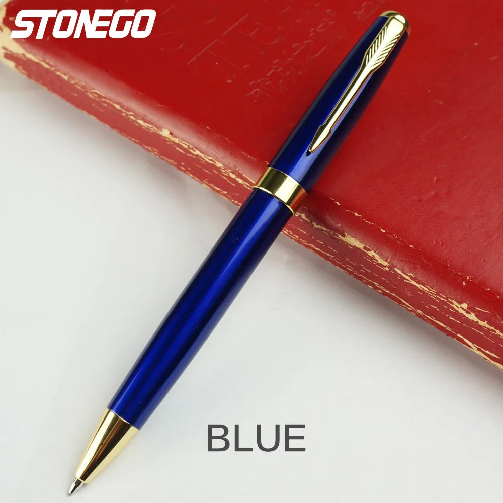 STONEGO Fashion Wallet Pen Short Paragraph Gift Travel Pocket Pen Mini Pocket Short Clip Metal RollerBall Pen Travel Pocket Pen