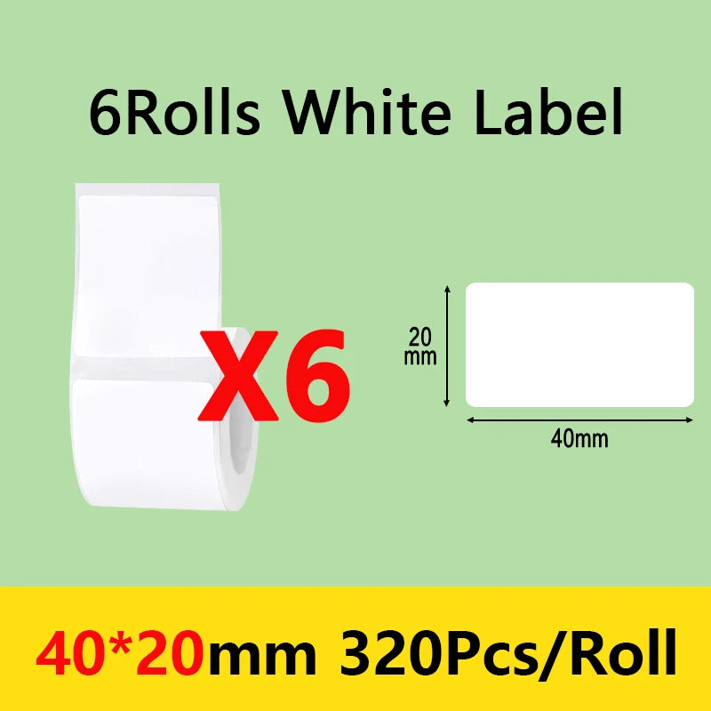 Niimbot B21/B1/B203 Mini Bluetooth Thermal Printer Anti-Oil Sticker Waterproof Adhesive Label Paper For Office Tag Labels Maker