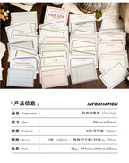 Yoofun 96 sheets Vintage Style Memo Pad Material Paper for Journal Planner Scrapbooking Materials Stationery Notes Paper