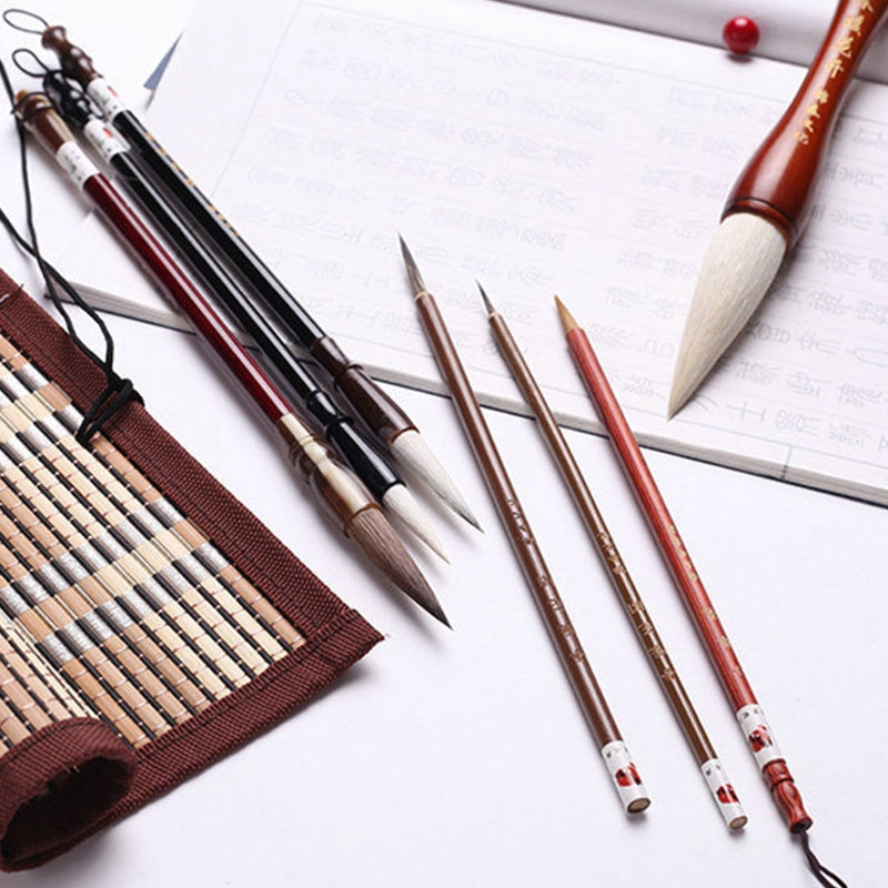 Chinese Calligraphy Brushes Pens Kanji Sumi Brush for Writing Painting 7/11 Set Wholesale