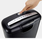 6 Sheets/time 10L Desktop Small Paper Shredder Office Household Electric Mini Shredder Filler Strip 6mm Strip Paper Cutter