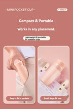 200ML/300ML Mini Insulated Cup Stainless Steel Pocket Cup Car Vacuum Flasks Coffee Cup Portable Leak-proof Thermal Water Bottle