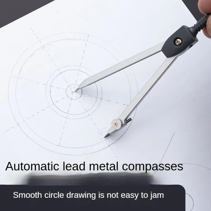 M&G Student Exam Drawing set (Compass + eraser + pencil + lead + ruler 4-piece set) 8-piece stationery set