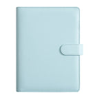 New A5 PU Leather Binder Cover with Magnetic Buckle Closure, 6 Ring Personal Notebook for Organizing Planner, Photo Card Sleeves