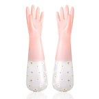 Waterproof Housework Cleaning Gloves Kitchen Cleaning Latex Household Dishwashing Laundry Gloves Wear Resistant Rubber Gloves
