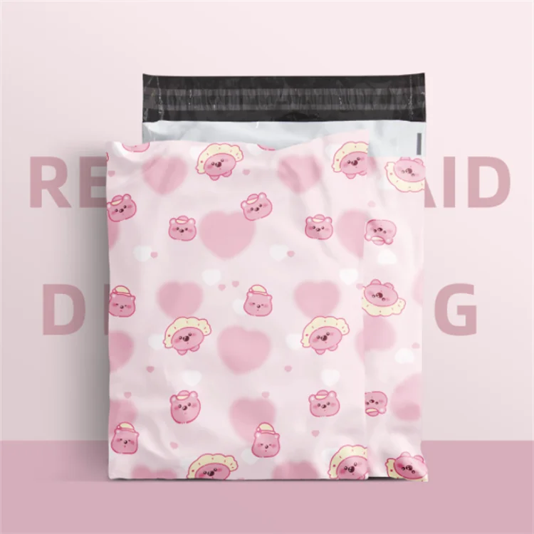 100PCS Poly Mailer Adhesive Envelope Shipping Bag DIY Garment T-shirt Dress Jacket Bra Christmas Toys Gift Packaging Pouches