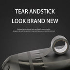 5m/10m Heavy Duty Waterproof Black Duct Tape Strong Adhesive Gaffer Tape for Repairs Sealing Indoor Outdoor Use Hand Tearable