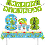 Chemistry Experiment Learning Science Theme Tableware Disposable Paper Cups Paper Plates Birthday Party Set Decoration Supplies