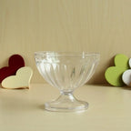 Durable Clear Ice Cream Dessert Cups 250ML Transparent Red Wine Goblet Small Plastic Yogurt Pudding Cup Party Supplies