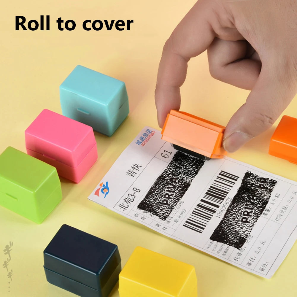 Data Protection Roller Stamp Portable Information Coverage Messy Code Privacy Confidential Data Theft Guard Security Seal