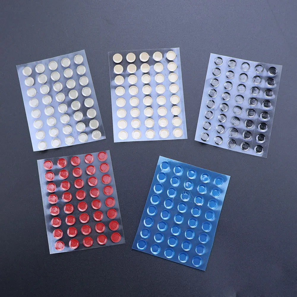 JCD 40Pcs 6.5mm Diameter 0.8mm Thickness Small Dots Universal Mouse Skates for Logitech Rubberized Mouse Foot Glide Feet Sticker
