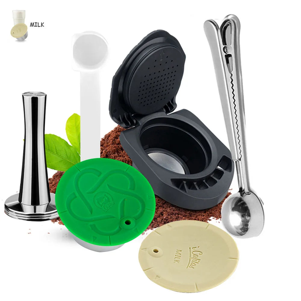 ICafilas Coffee Adapter Dolce Gusto Reusable Capsule Adapter with Genio S Piccolo Coffee Machine Accessories