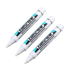 White Marker Pens 0.7/1.0/2.5mm Waterproof Oily Permanent Paint Pen Markers for Wood Rock Plastic Leather Glass Metal Ceramic