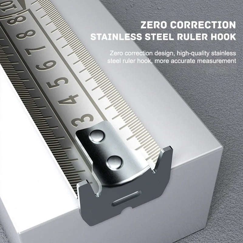 Water Proof 3/5/7.5M Metric Tape Measure Stainless Steel Anti-corrosion Retractable Ruler Hollow Design for Woodworking