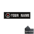 1PC 10cmX2.5cm Custom Name Patch Stripes Badge Iron On Or Hook Loop fire trophy radiation motorcycle blood drop love Pentagram