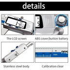 ET52 Stainless Steel 0.01mm High Precision Measure 150mm Digital Caliper mm/inch/Fraction Zero Setting Electronic Caliper