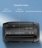 Desktop P4 10 Sheets Paper Shredder Household Small Office Automatic Cross Cut CD Paper Shredding Machine