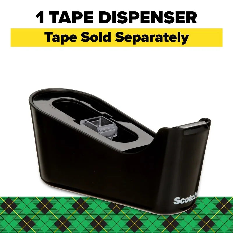 Desktop Tape Dispenser, Black, Holds 1" Core Tape, 1 Dispenser