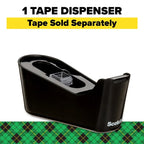 Desktop Tape Dispenser, Black, Holds 1" Core Tape, 1 Dispenser