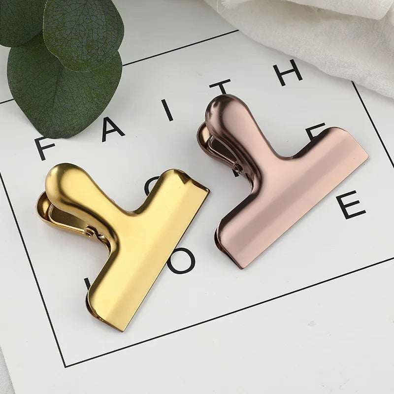 Plating Stainless Steel Paper Clips Office Paper Organizer Student Teacher Stationery School Office Business Supplies