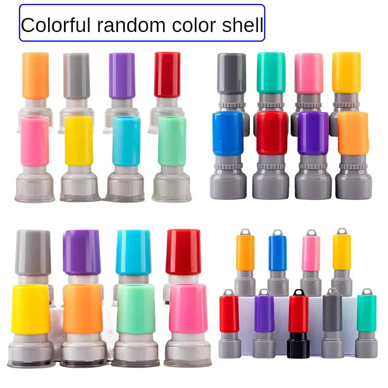 Custom QA QC Teacher Name Ink Stamp Signature Calligraphy Selfing-Inking Personalized Letter Stamp For School Student Child