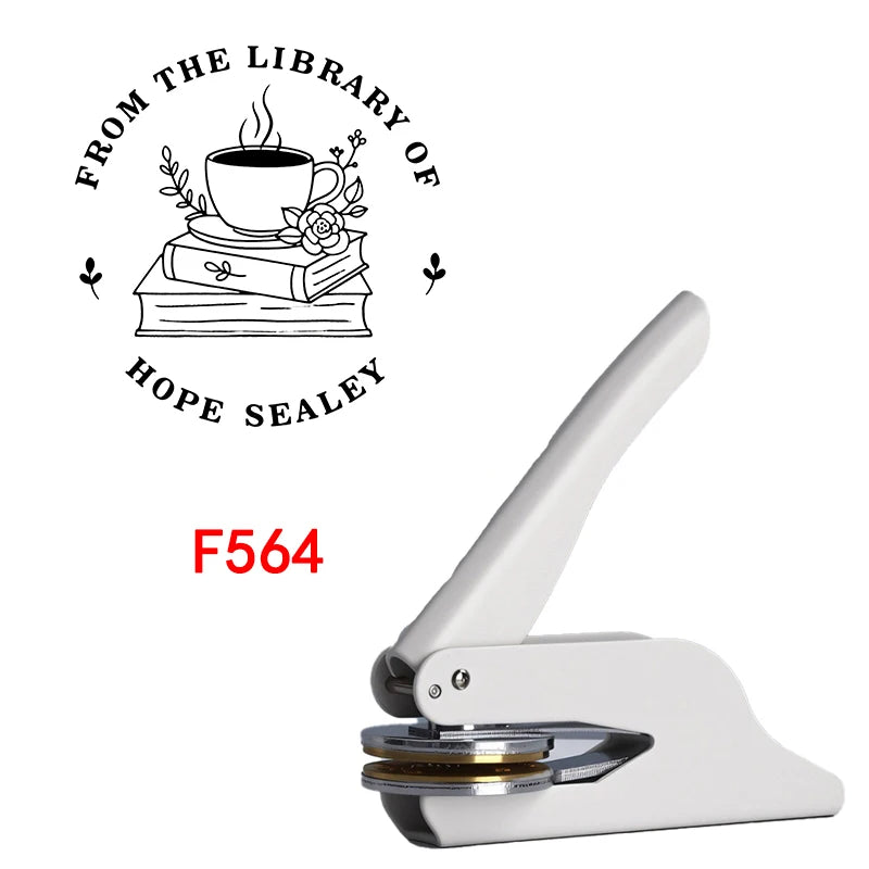 Custom Embosser Stamp,From the Library Embosser,Personalized Book Embosser Stamps,Custom Logo,Magic School,Gift for Book Lover