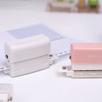 Handheld Mini 6 Hole Paper Puncher 5.5mm Aperture Versatile Scrapbook DIY Paper Cutter Ideal for Students Office Use