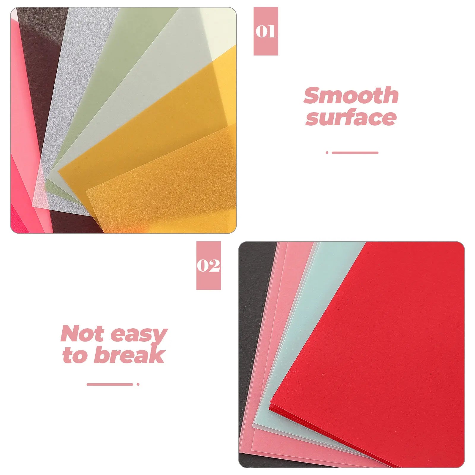 50Pcs Colored Transfer Sulfate Tracing Paper Drawing Transparent Copy Sheets Sketch Art Craft Supplies for Calligraphy Painting