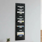 Wall Hanging Organizer Heavy Duty Labeled Hanging File Folder Organizer Document Folder Organizer for Office School Dorm Door