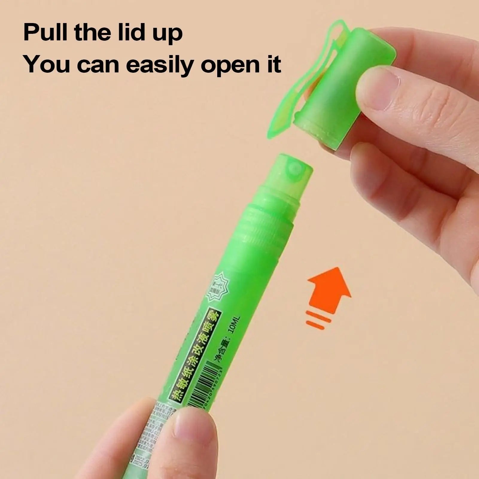 Quick-drying Thermal Paper Correction Fluid Confidentiality Stamp Spray Express Delivery Information Eraser Pen for Privacy Prot