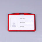 Office Metal Work Identity Badge ID Card Holder Aluminium Alloy Employee Name Cover Business Case Credit Card Holder Wallet