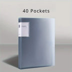 Folder 20/30/40/60/80/100 Inner Pages, Data Book A4 Transparent Insert Folder Album Storage Folder, Large Capacity Office Folder