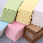 100/page Kraft Paper Cards Blank Business Card Message "Thank You" Cards Wedding Party Label Bookmark Learning Card &Invitations