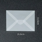 50pcs/lot Blank Translucent Envelope for Invitations Postcards European Giftbox Message Card Envelopes Wedding Business Letters