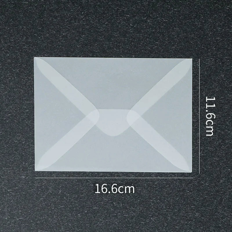 50pcs/lot Blank Translucent Envelope for Invitations Postcards European Giftbox Message Card Envelopes Wedding Business Letters