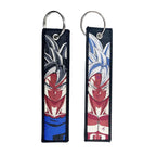 Dragon Ball Embroidery Cool Keychain Lanyard Anime Manga Series Badge Holder USB Pendant Portable Key Lanyard Accessories