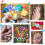 Random 10 Piece Mini Embossing Punch Set, Mixed Colors, Creative Portable Paper Craforations,t Cutting and Embossing Tools for D