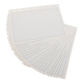 100Pcs Loose Leaf Refill Paper Graph Paper for Binder Journals Compatible 6-Ring Binder Grid Sheets Planner Filler Pages Project