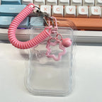 Kpop Photocard Holder Photo Display Holder With Star Keychain Idol Picture Protector Sleeves Credit ID Cards Protective Case